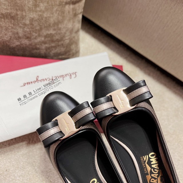 Ferragamo專櫃款女鞋 菲拉格慕高品質新版蝴蝶結VARA單鞋 dx3612